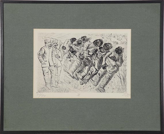 Otto Dix - Gastote (Templeux-La-Fosse, August 1916) - Rahmenbild