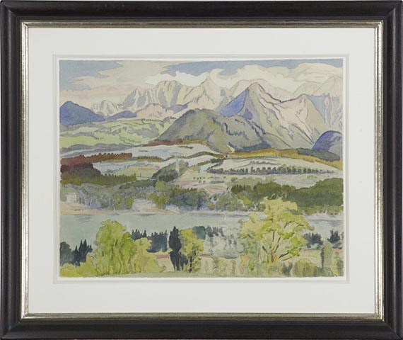 Erich Heckel - Kärnten-Landschaft - Rahmenbild