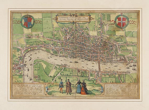 Braun-Hogenberg - Londinum ... Angliae regni metropolis (Stadtplan)