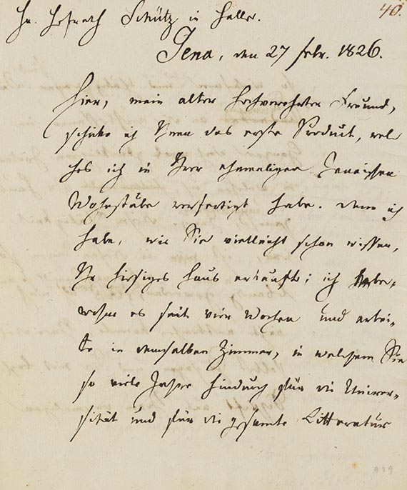 Heinrich Carl A. Eichstädt - Brief an Schütz in Halle