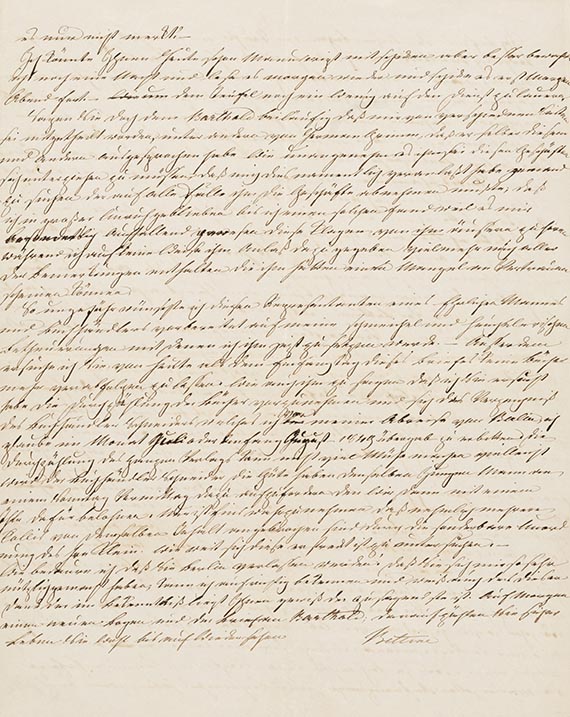 Bettina von Arnim - A 19: Brief, 2 S.