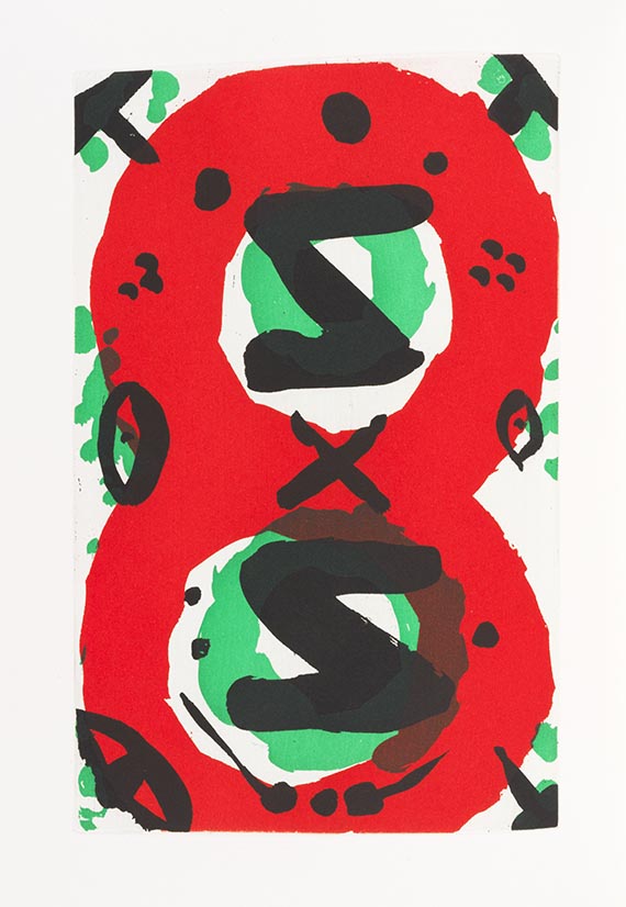 A. R. Penck (d.i. Ralf Winkler) - Sammlung von 4 illustrierten Werken.