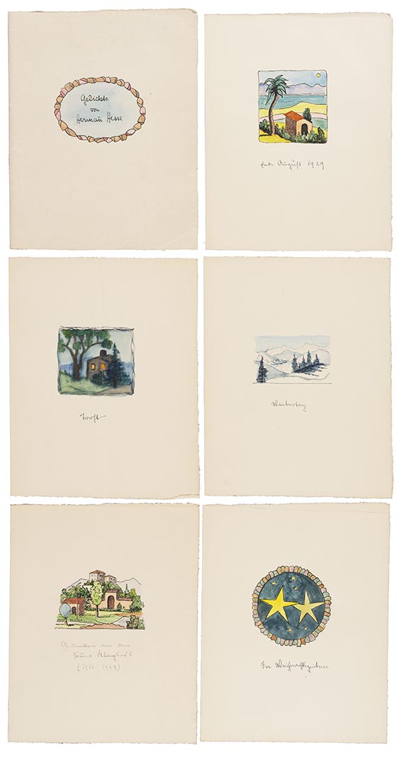 Hermann Hesse - Gedichte. Aquarelle mit Gedichten - Weitere Abbildung