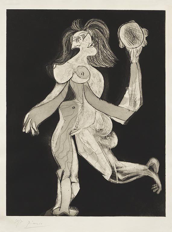 Picasso - La femme au tambourin