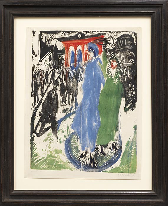 Ernst Ludwig Kirchner - Frauen am Potsdamer Platz - Rahmenbild