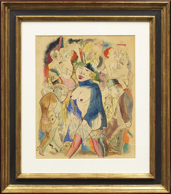 George Grosz - Walzertraum (Vorlage für "Ecce Homo", Blatt 13) - Rahmenbild