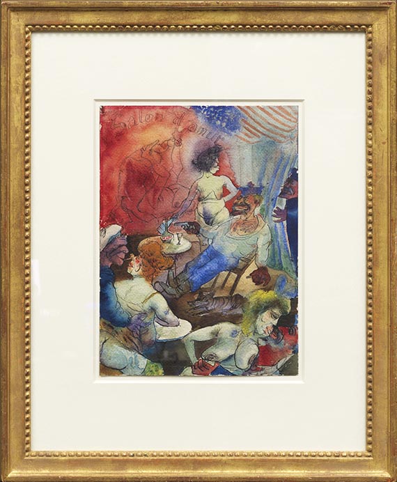 Otto Dix - Salon d´amur (Matrosenkneipe) - Rahmenbild