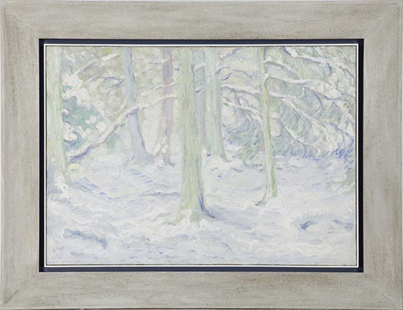 Franz Marc - Verschneiter Wald - Rahmenbild