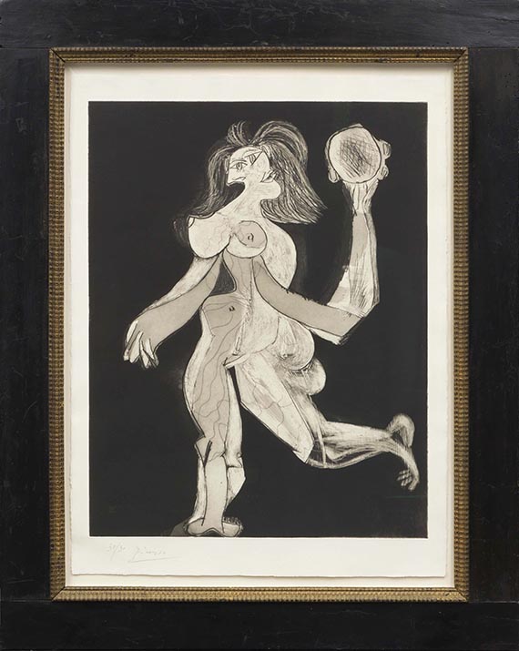 Pablo Picasso - La femme au tambourin - Rahmenbild