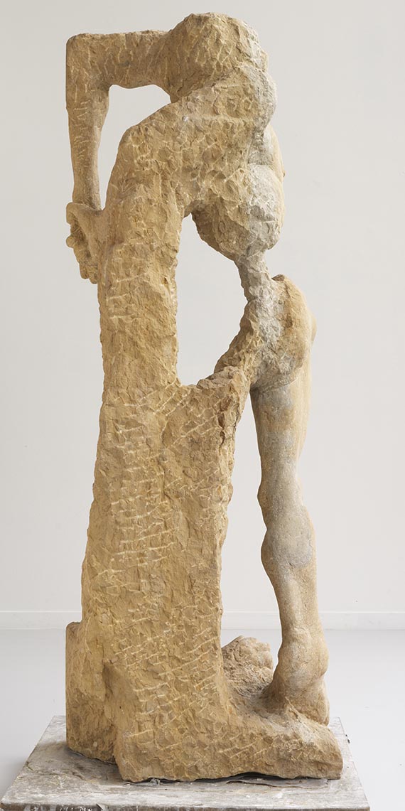 Alfred Hrdlicka - Marsyas III (abgenommener Schächer) - Rückseite