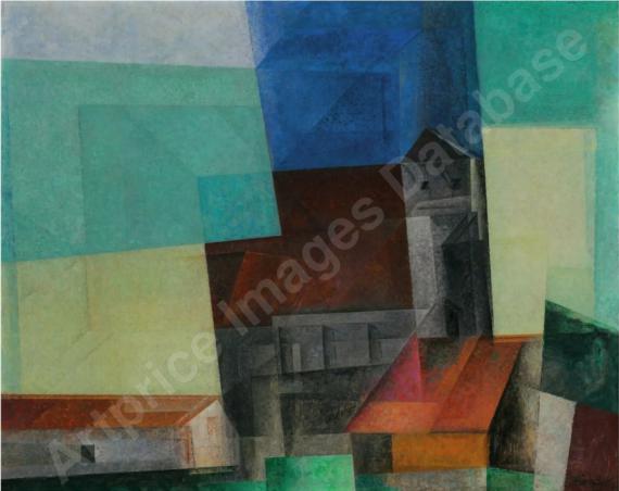 LYONEL FEININGERKirche über Sta...