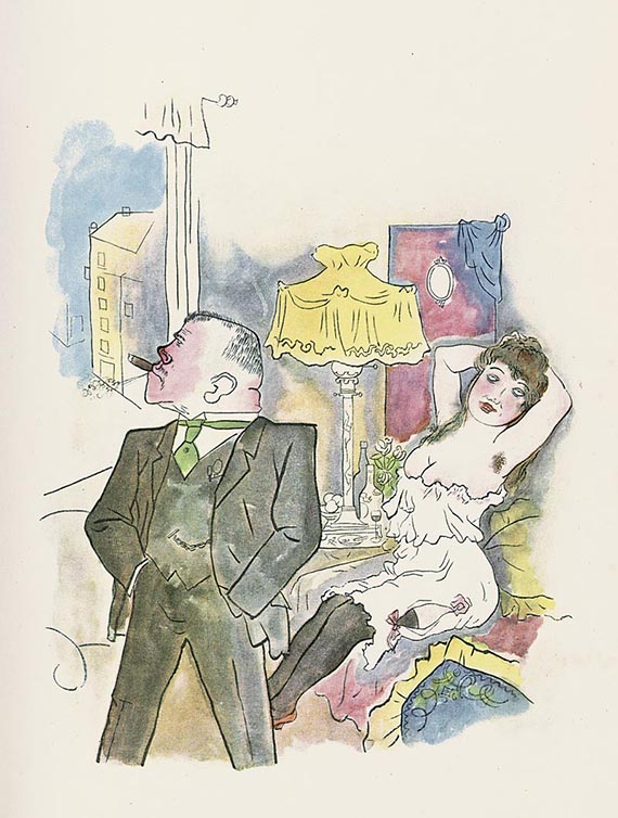 Abbildung zu: George Grosz, aus der "Ecce Homo"-Mappe, 1923, Lithografie. © VG-Bild-Kunst, Bonn 2025