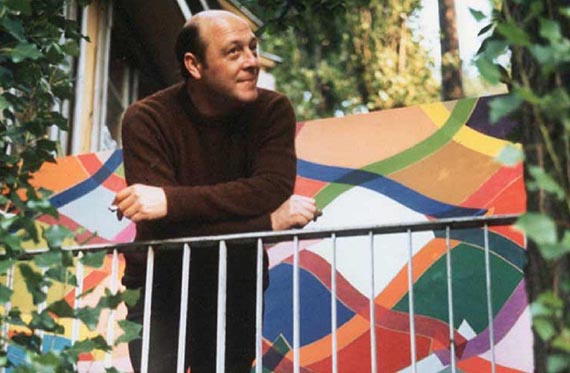 Abbildung zu: Piero Dorazio in Berlin, 1968.<br />Courtesy Archivio Piero Dorazio, Milan © Piero Dorazio by SIAE 2025/ VG Bild-Kunst, Bonn 2025