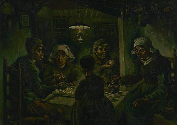 Abbildung zu: Vincent van Gogh, Kartoffelesser, 1885, Öl auf Leinwand, Van Gogh Museum, Amsterdam.