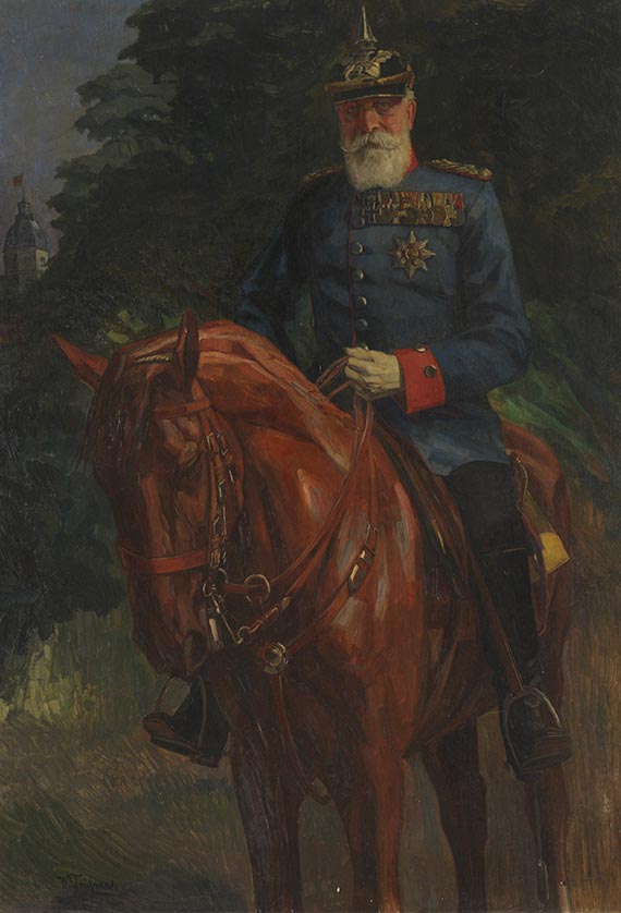 Wilhelm Trübner - Reiterbildnis des Großherzogs Friedrich I. von Baden