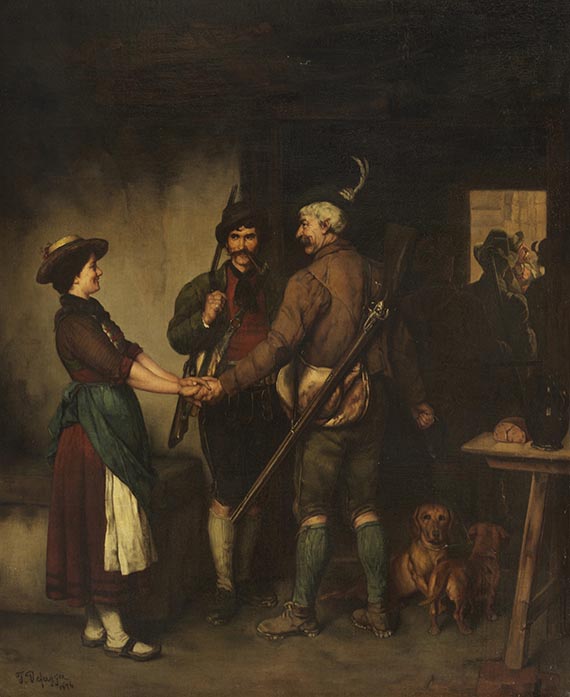 Franz von Defregger - Abschied der Jäger