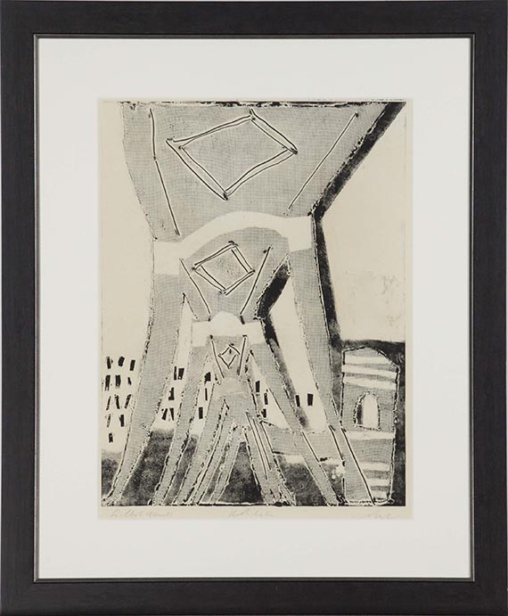 Rolf Nesch - Hochbahnbrücke II - Rahmenbild