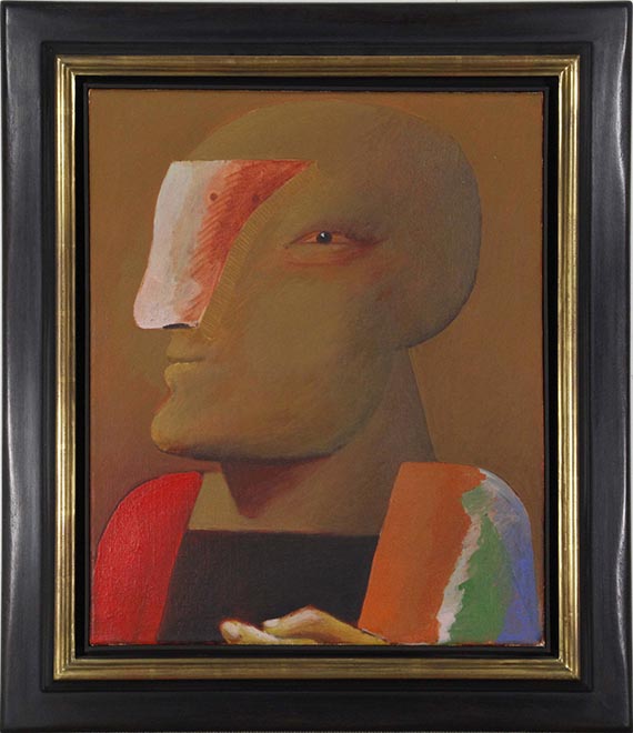Horst Antes - Portrait nach Tizian - Rahmenbild