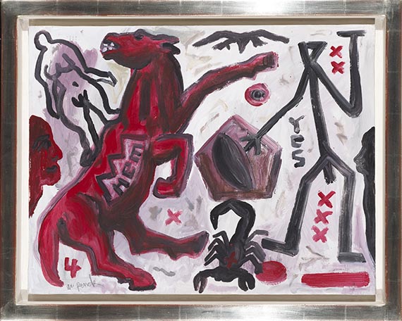 A. R. Penck (d.i. Ralf Winkler) - Ohne Titel - Rahmenbild