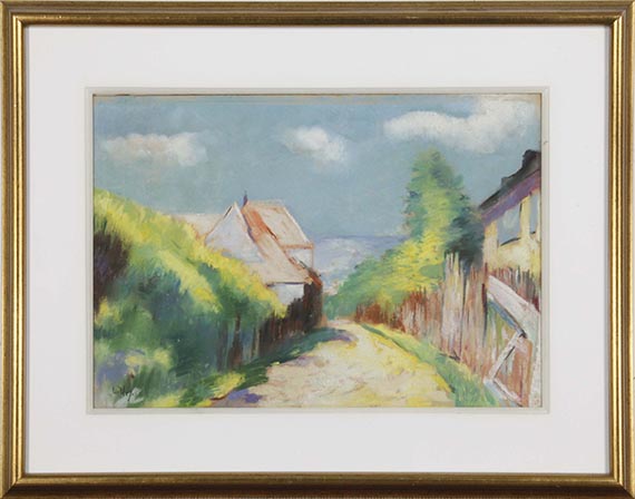 Lesser Ury - Dorfstrasse - Rahmenbild