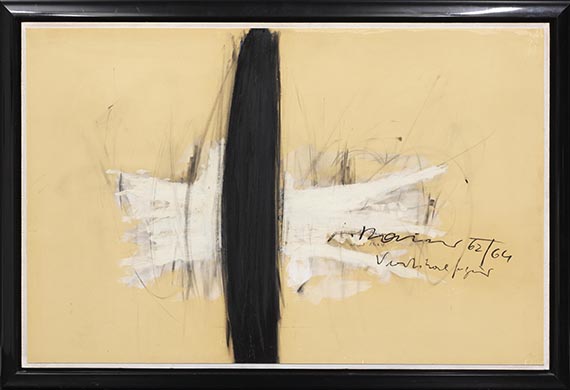 Arnulf Rainer - Vertikalfigur - Rahmenbild