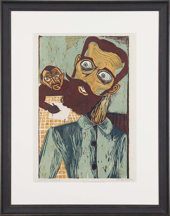 Conrad Felixmüller - Versammlungsredner - Rahmenbild