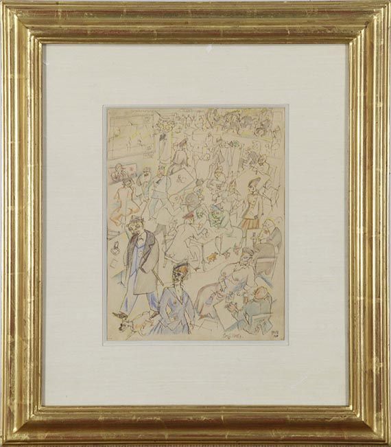 George Grosz - Caféhaus - Rahmenbild