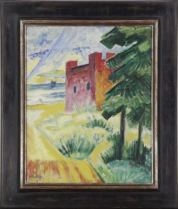 Hermann Max Pechstein - Rettungshaus in den Dünen - Rahmenbild
