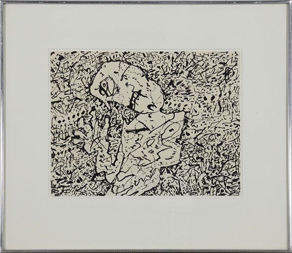 Jean Dubuffet - Personage dans un paysage - Rahmenbild