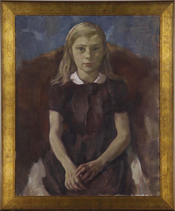 Lotte Laserstein - Mädchenportrait - Rahmenbild