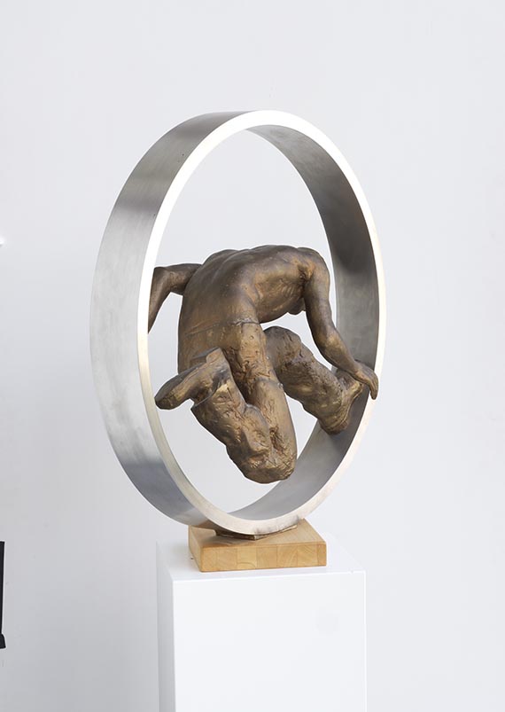 Wolfgang Mattheuer - Sisyphos im Rad - Rückseite