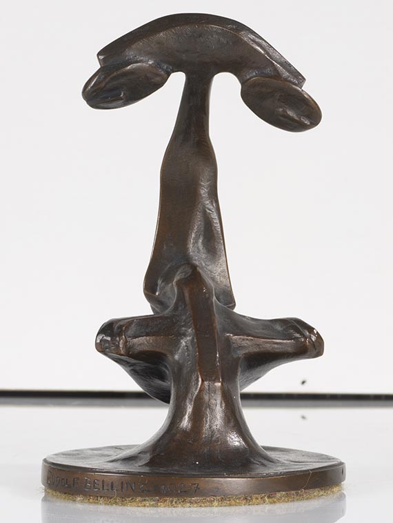 Rudolf Belling - Bildnis Alfred Flechtheim - Rückseite