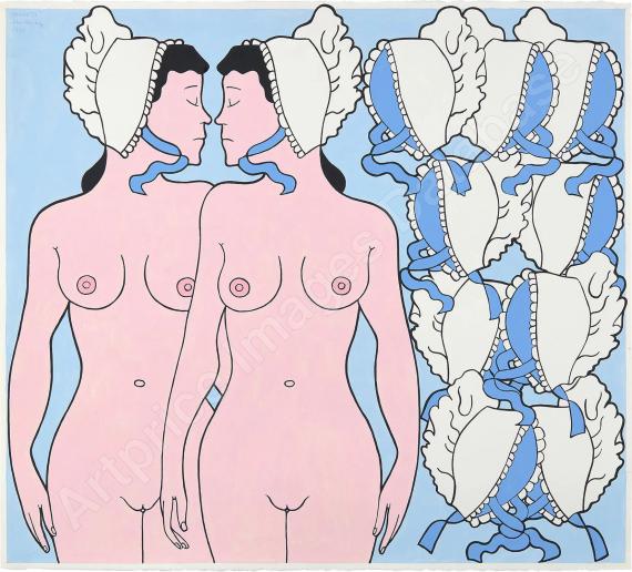 JOHN WESLEY (1928-2022)Bonnets (1990)