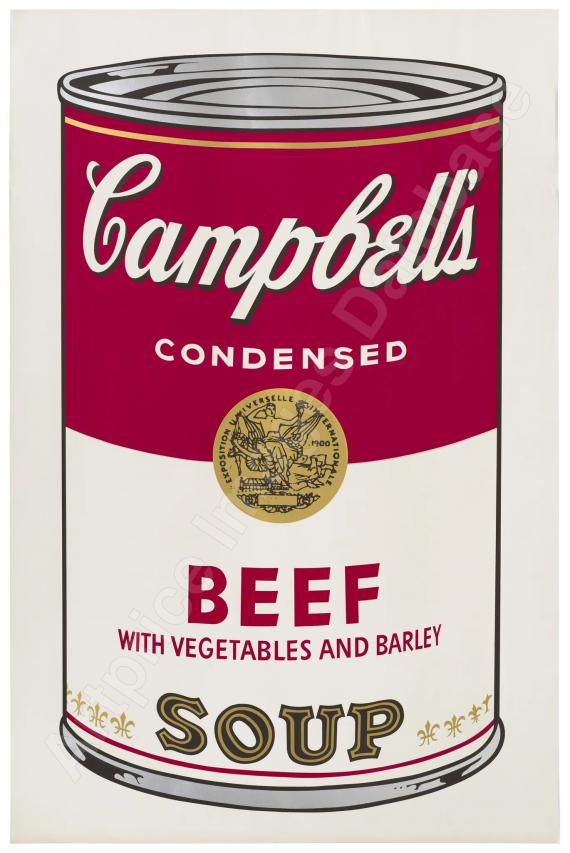 Beef, from: Campbell´s Soup I (1968)

Multiple (screenprint in colours)/smooth wove...