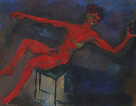 Rainer Fetting, Roter Steinwerfer