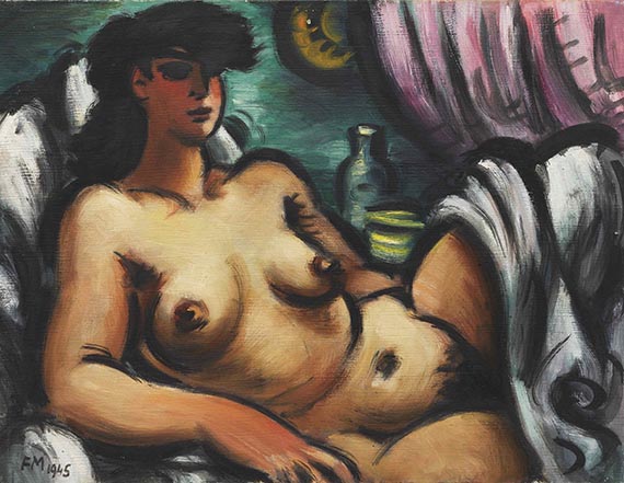 Frans Masereel - Nu sur un lit