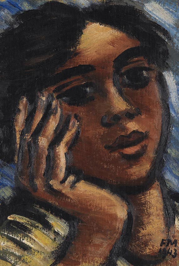 Frans Masereel - Tête de femme pensive