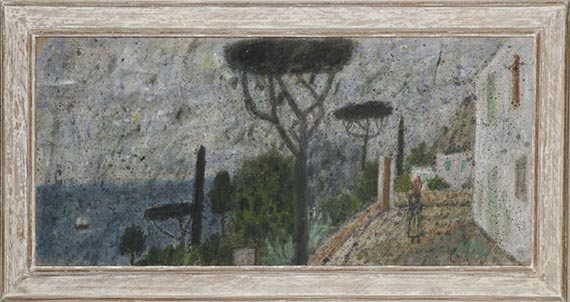 Max Peiffer Watenphul - Landschaft bei Amalfi - Rahmenbild