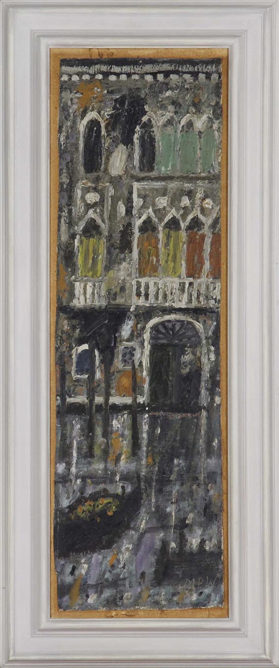 Max Peiffer Watenphul - Häuser in Venedig - Rahmenbild