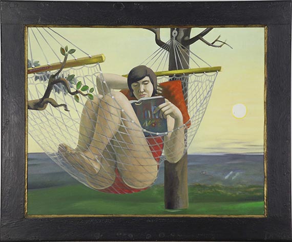 Wolfgang Mattheuer - Hängematte - Rahmenbild