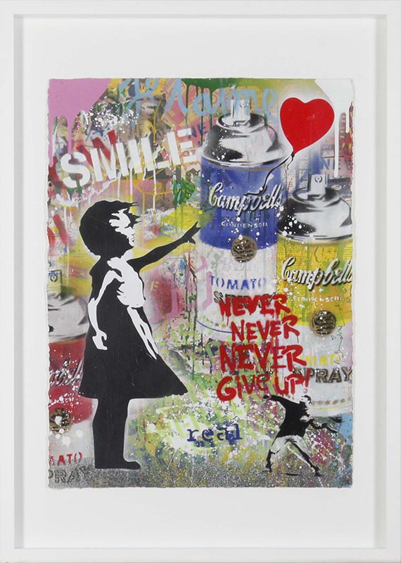  Mr. Brainwash (Thierry Guetta) - Balloon Girl - Rahmenbild