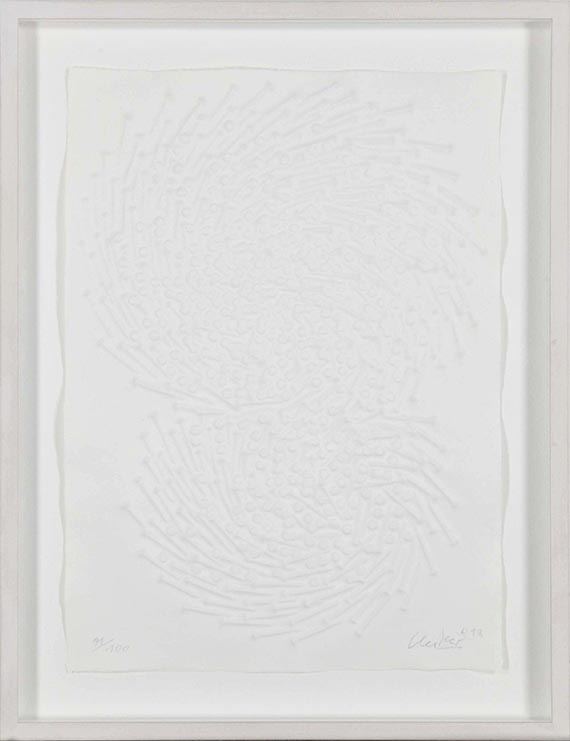 Günther Uecker - Doppelspirale - Rahmenbild