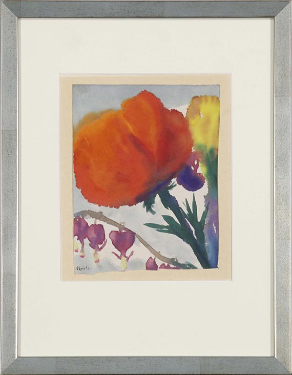 Emil Nolde - Mohn und Tränendes Herz - Rahmenbild