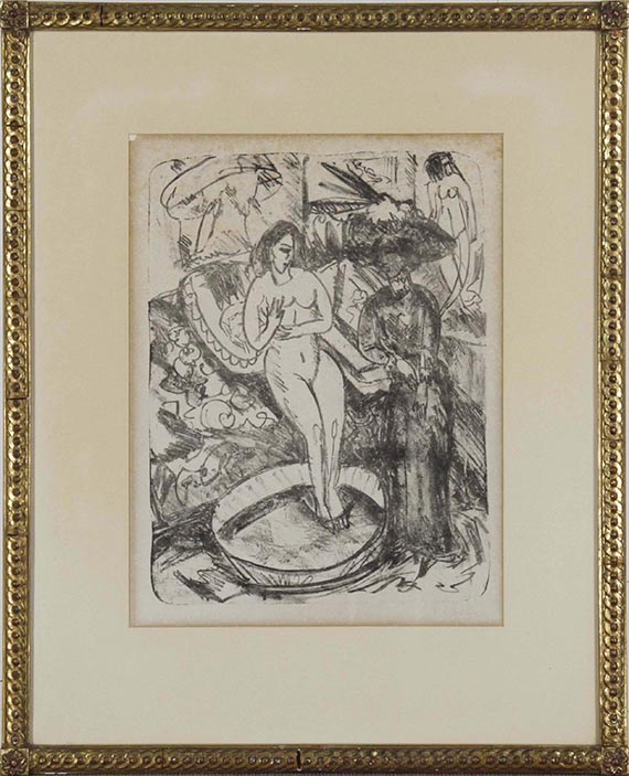 Ernst Ludwig Kirchner - Besuch der Freundin - Rahmenbild