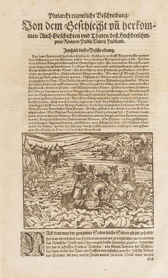  Plutarch - Der f&uuml;rtrefflichst Grichisch historij schreiber