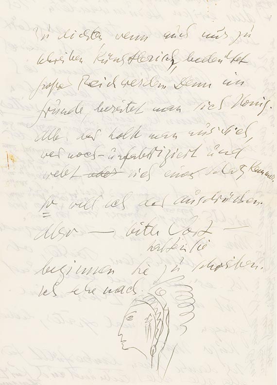 Else Lasker-Sch&uuml;ler - Eigh Brief an Hugo May