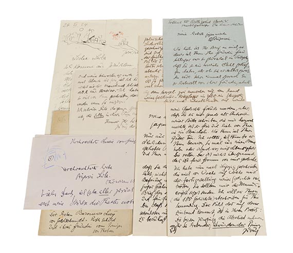 Else Lasker-Sch&uuml;ler - 6 eigh. Brief an Lucy von Goldschmidt-Rothschild - Hebräische Balladen