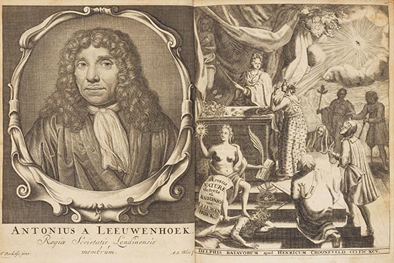 Antony van Leeuwenhoek - Sammelband  + Continuatio Arcanorum Naturae Detectorum. 2 B&auml;nde