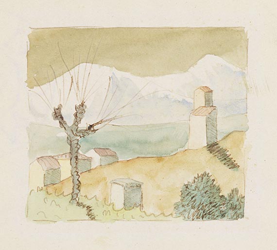 Hermann Hesse - 4 Orig.-Aquarelle - Weitere Abbildung