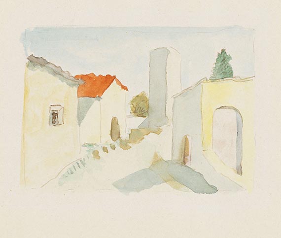 Hermann Hesse - 4 Orig.-Aquarelle - Weitere Abbildung